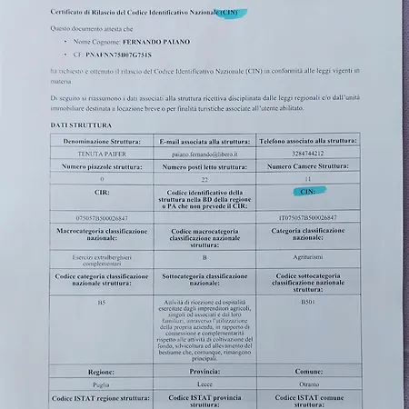 Tenuta Paifer Otrante